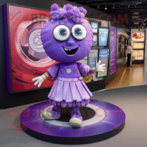 Purple Plate Spinner maskot...