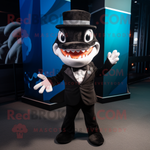 Czarny rekin w kostiumie...