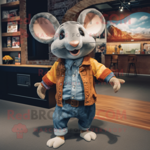 Rust Mouse maskot kostume...