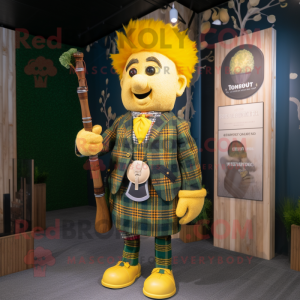 Gul sækkepibe maskot...