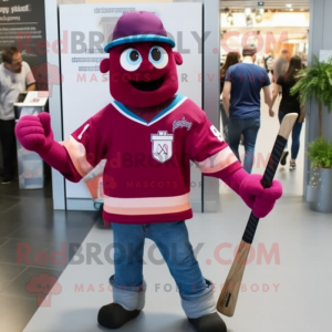 Magenta-Eishockeyschläger...