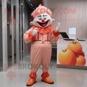 Peach Evil Clown mascotte...
