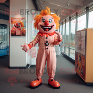 Peach Evil Clown mascotte...