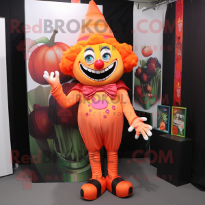 Peach Evil Clown mascotte...