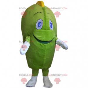 Mascotte de monstre de bonhomme vert de légume géant -
