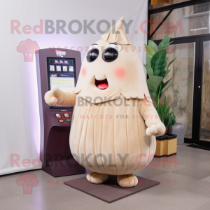 Beige Beet mascotte kostuum...