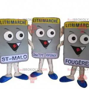 3 Litrimarché mattress mascots. 3 mattresses - Redbrokoly.com