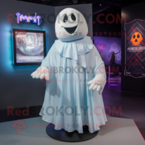 nan Ghost mascot costume character dressed with a Dress Shirt and Wraps