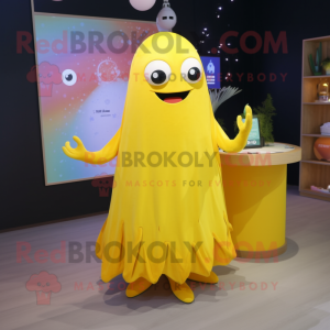 Yellow Ray maskot kostume...