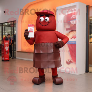 Red Chocolate Bar mascotte...