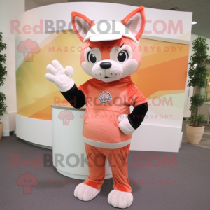 Peach Lynx maskot kostume...