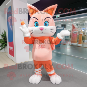 Peach Lynx maskot kostume...