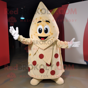 Cream Pizza Slice mascotte...