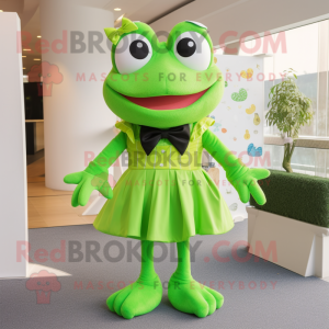 Lime Green Frog maskot...