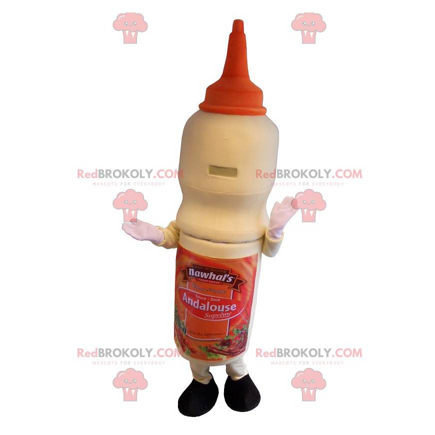 Mascot salsa andaluza gigante. Mascota snack - Redbrokoly.com