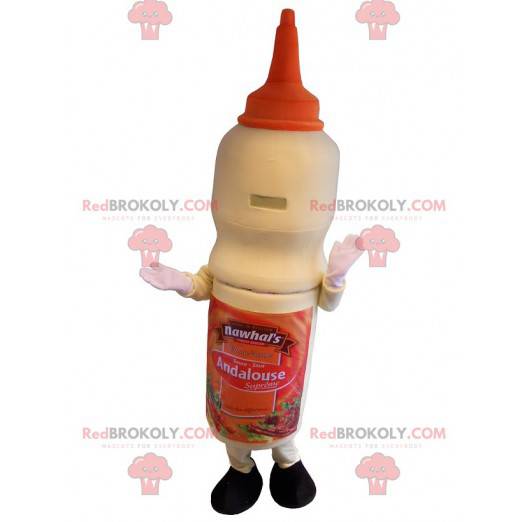Mascot salsa andaluza gigante. Mascota snack - Redbrokoly.com