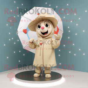 Beige Arrow Of Love maskot...