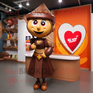 Brown Arrow Of Love maskot...