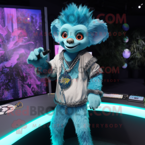 Cyan Aye-Aye mascotte...