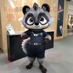 Black Raccoon mascotte...