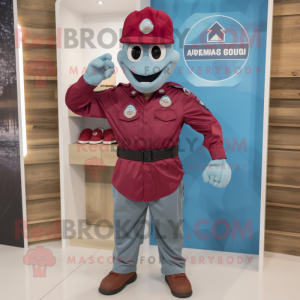 Maroon Para Commando maskot...