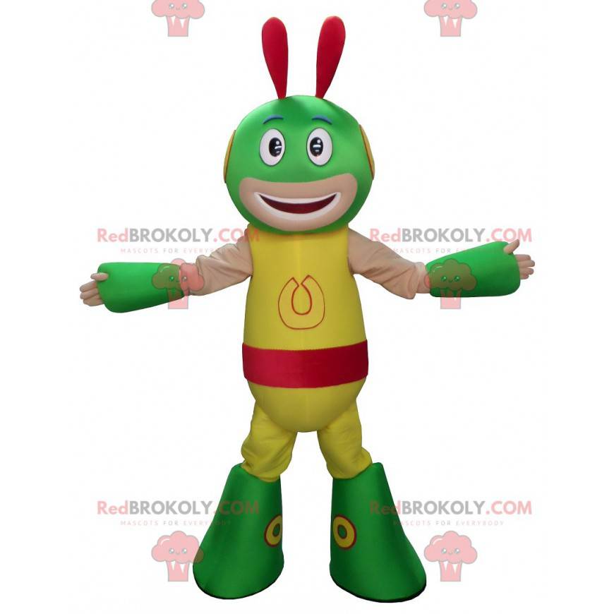 Alien-Maskottchen der bunten Kreatur Alien - Redbrokoly.com
