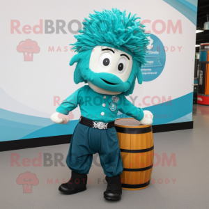 Turkis irsk danser maskot...