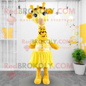 Citrongul giraff maskot...