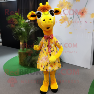 Citrongul giraff maskot...