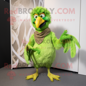 Lime Green Harpy mascotte...