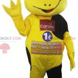 Coralis žlutý a černý hmyz maskot. Maskot Coralis -