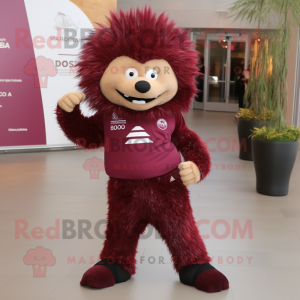 Maroon Piggsvins maskot...