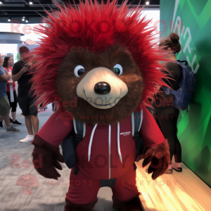 Maroon Porcupine mascotte...