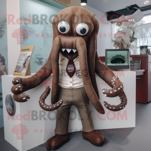 Brown Kraken mascotte...