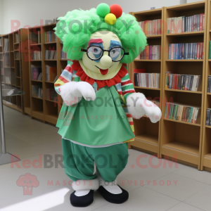 Green Clown mascotte...
