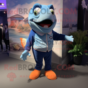 Blue Salmon mascotte...