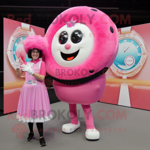 Pink Donut mascotte kostuum...