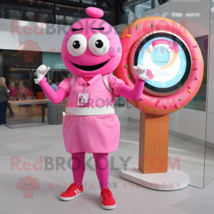 Pink Donut mascotte kostuum...