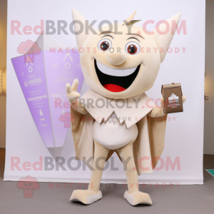 Beige Tooth Fairy maskot...