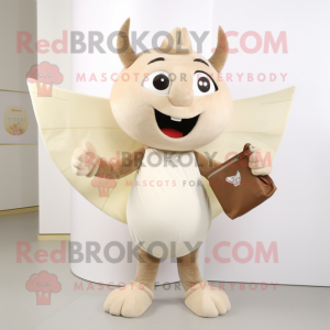 Beige tandenfee mascotte...