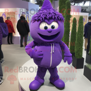Lila hängsmycke maskot...