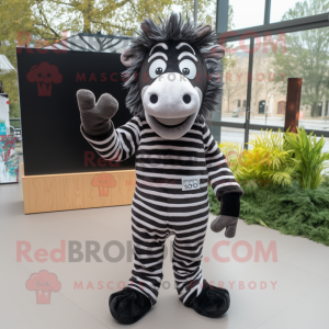 Schwarzer Zebra Maskottchen...