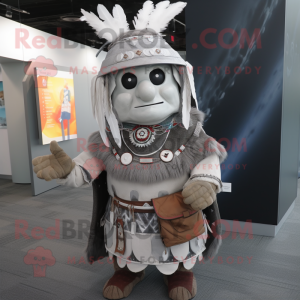 Silver Chief maskot kostym...