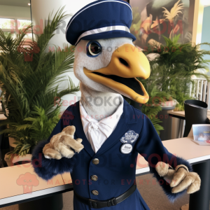 Navy Velociraptor mascotte...