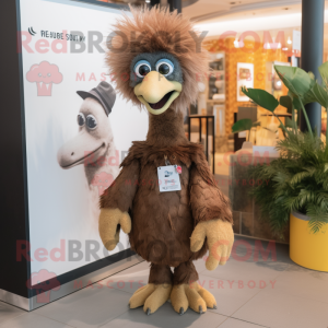 Brown Ostrich mascotte...