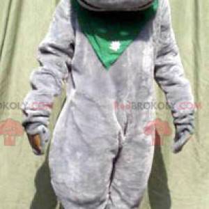 Cute gray hippopotamus mascot - Redbrokoly.com
