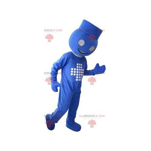 Mascotte del maggiordomo blu - Redbrokoly.com
