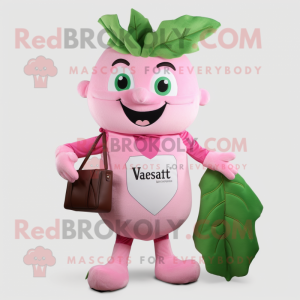 Rosa bønnestengel maskot...
