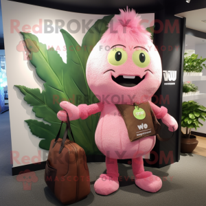 Rosa bønnestengel maskot...