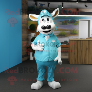 Turkis Jersey Cow maskot...